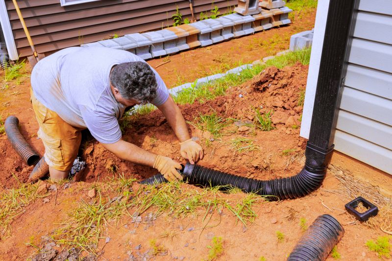Downspout Trenching